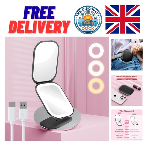 Elegant folding travel mirror - elegant,
