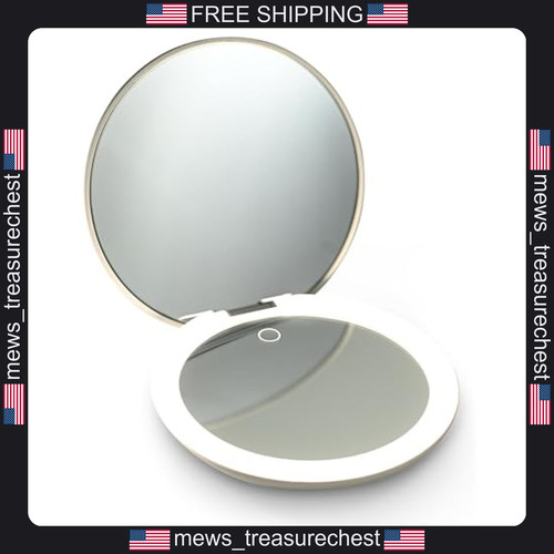 Led travel makeup mirror with - travel,
