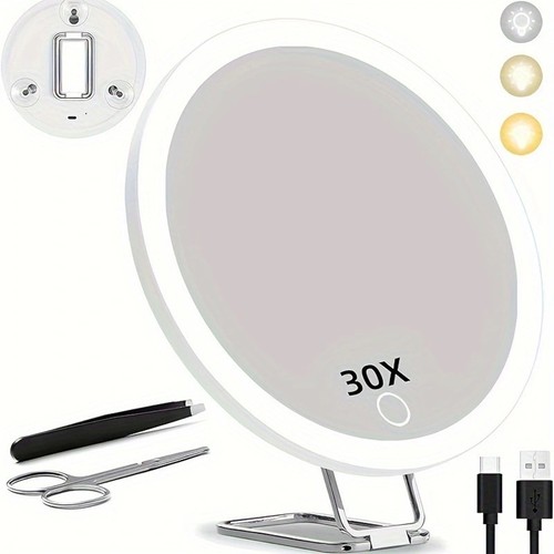 Magnifying mirror with led - magnifying,