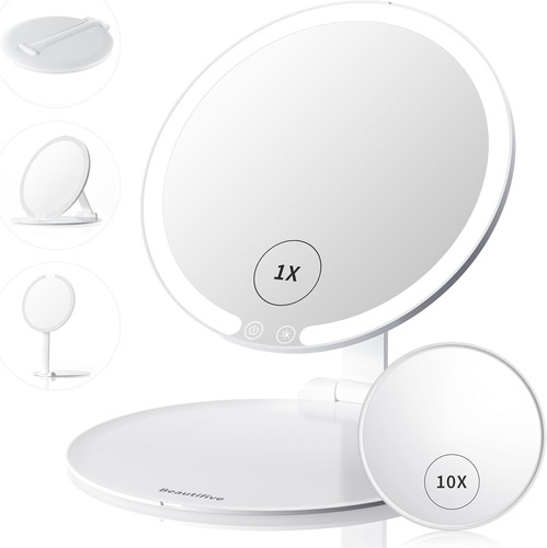 Led travel lighted makeup - travel,