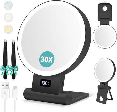 Magnifying mirror with - magnifying,
