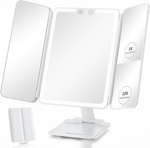 Travel lighted makeup mirror - lighted,