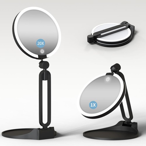 Magnifying mirror with light - magnifying,