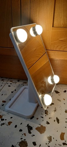 Makeup mirror with lights - with,