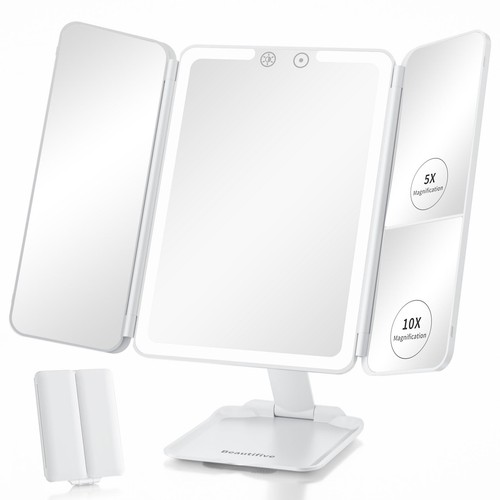 Travel lighted makeup mirror - lighted,