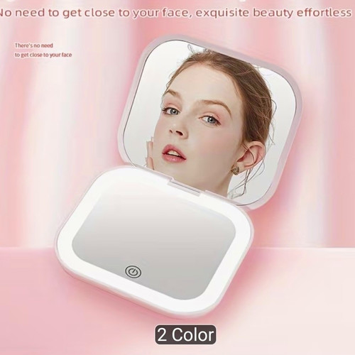 Led travel makeup mirror - travel,