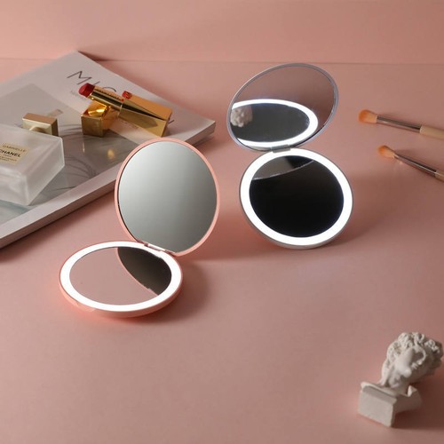 Compact mirror with led light - compact,