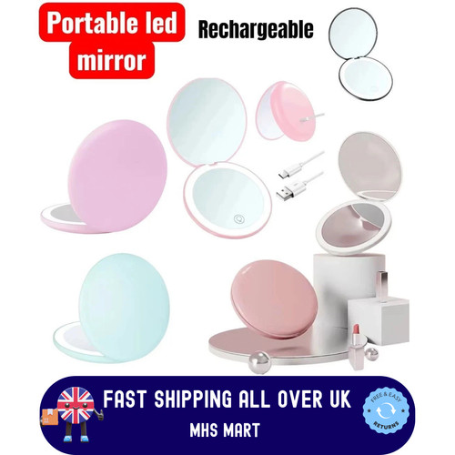 Led travel makeup mirror - travel,
