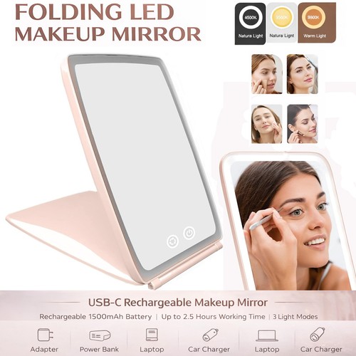 Rechargeable makeup mirror led - rechargeable,