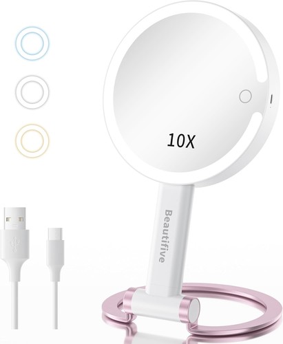 Travel mirror with light - mirror,