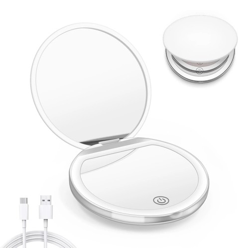 Led travel makeup mirror - travel,