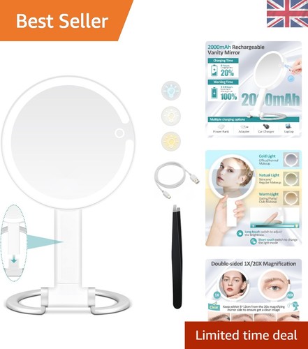 Portable makeup mirror with - makeup,