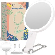 Travel Mirror with Light 10X