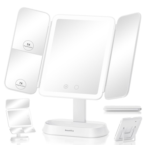 Lighted makeup mirror - lighted,