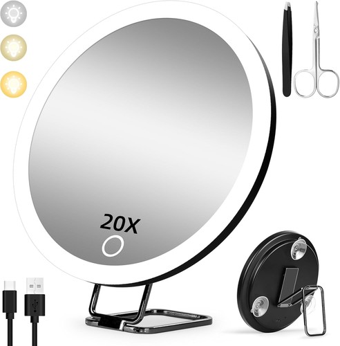 Magnifying mirror with light - mirror,