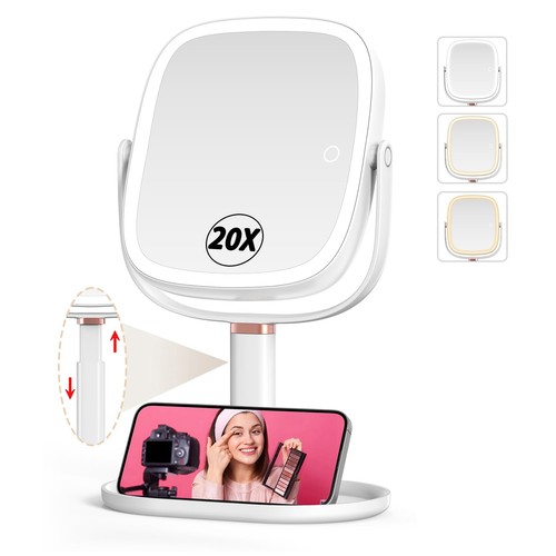 Led makeup mirror 20x - makeup,